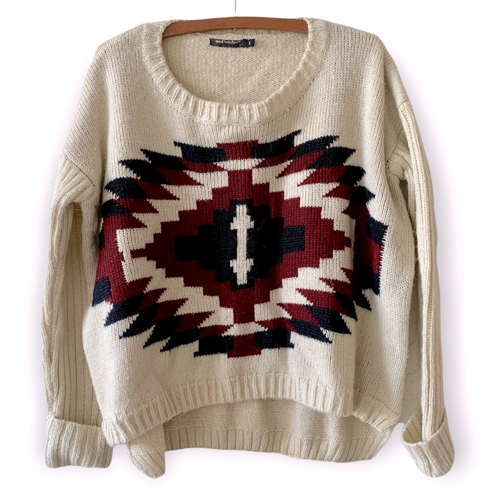 QED LONDON Long Sleeve Sweater Size L